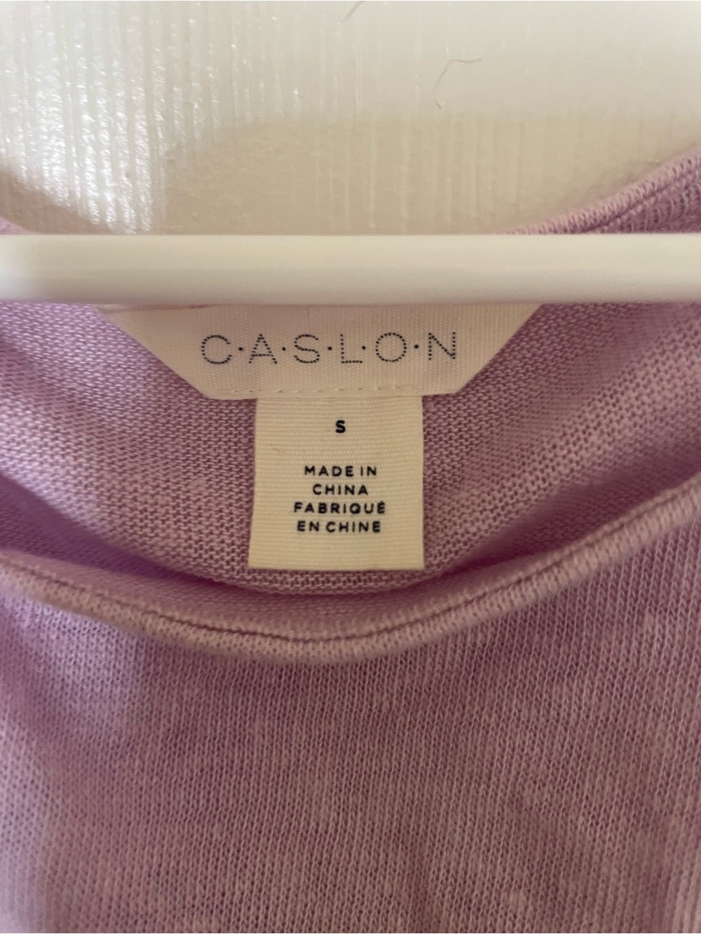 Caslon Lavender Short Sleeve Tee - Relaxed Crewneck - Picture 4 of 4